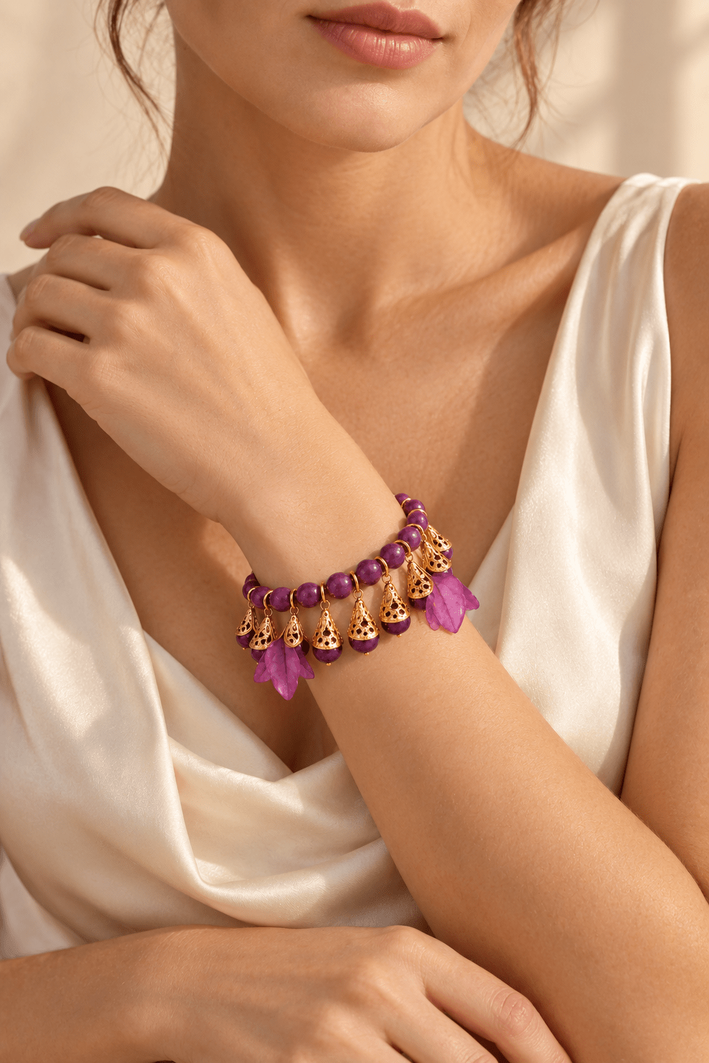 Violet Garden Bracelet - By Marbella