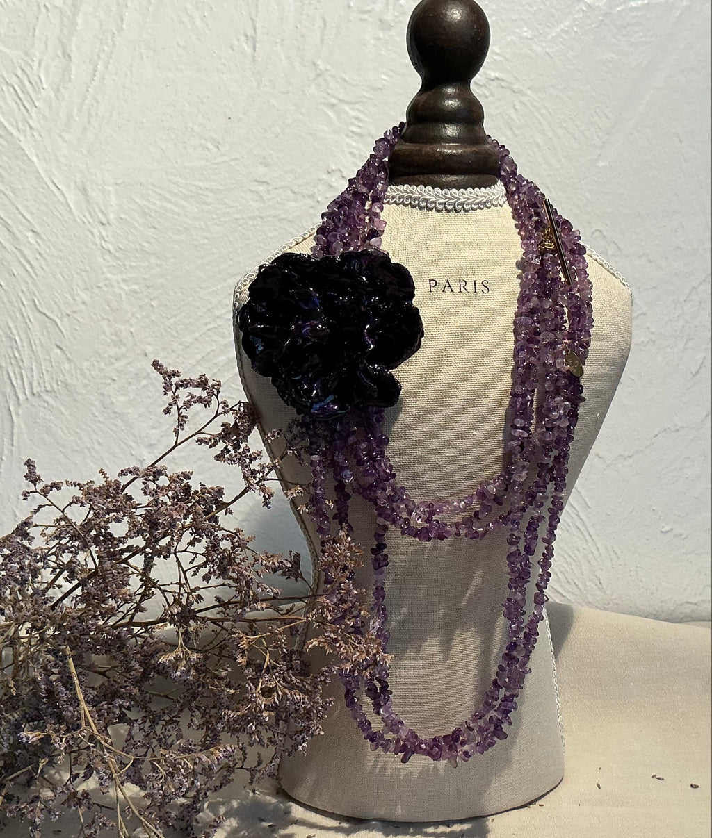 Collar largo Violet Noir