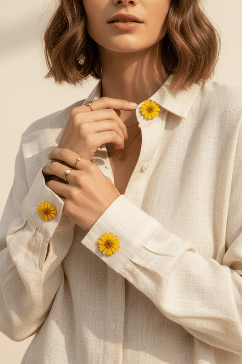 Daisy Button Covers - By Marbella
